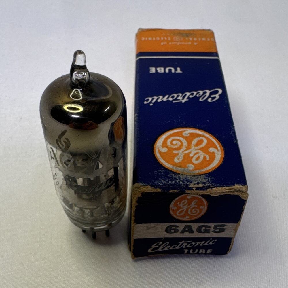 GE 6AG5 Electron Vacuum Tube - Model 6AG5 - Includes Box - Tested